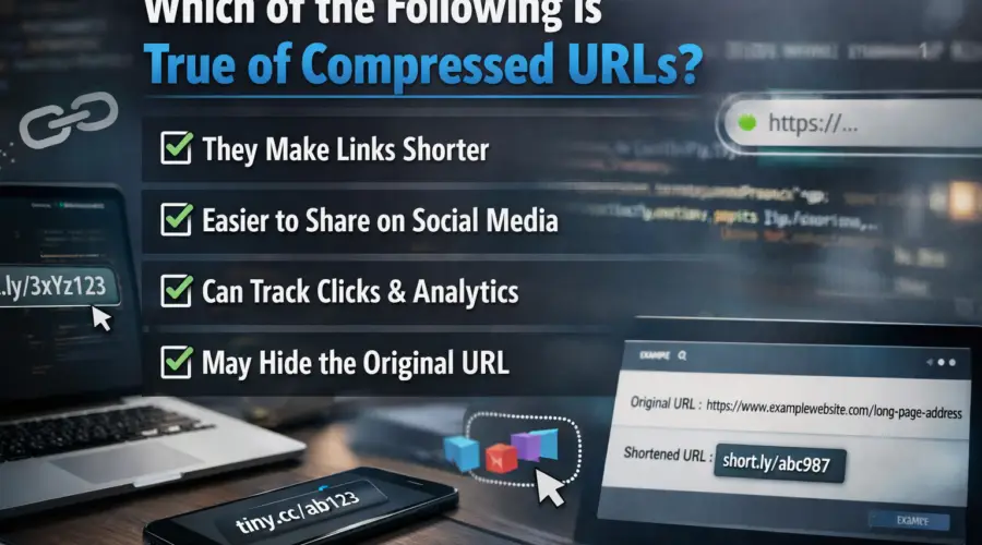 Comparison between long URL and compressed URL.